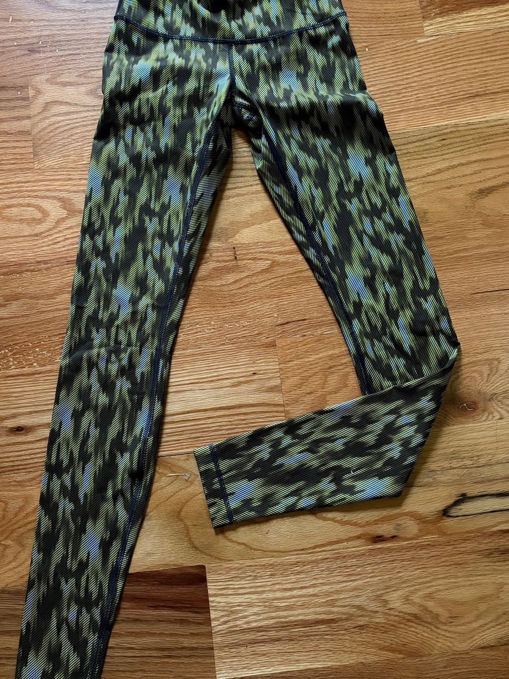 lululemon athletica Olive Green Print Leggings